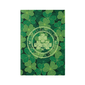 Обложка для паспорта матовая кожа с принтом Ireland, Happy St. Patrick`s Day в Курске, натуральная матовая кожа | размер 19,3 х 13,7 см; прозрачные пластиковые крепления | Тематика изображения на принте: background | clover | four | green | happy st. patricks day | holiday | ireland | leaf | petal | plant | print | зеленый | ирландия | клевер | лепесток | лист | печать | праздник | растение | счастливого святого патрика | фон | четыре