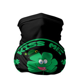 Бандана-труба 3D с принтом Ireland, Kiss me, I`m Irish в Курске, 100% полиэстер, ткань с особыми свойствами — Activecool | плотность 150‒180 г/м2; хорошо тянется, но сохраняет форму | Тематика изображения на принте: animation | background | black | clover | four | green | hat | im irish | ireland | kiss me | leaf | petal | printing | smile | анимация | зелёный | ирландец | ирландия | клевер | лепесток | листок | меня | печать | поцелуй | улыбка | фон | черный | четыр