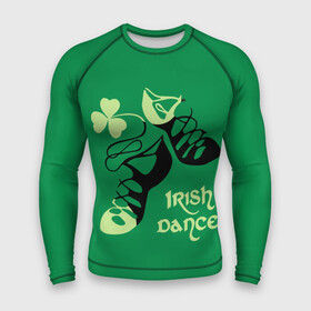 Мужской рашгард 3D с принтом Ireland, Irish dance в Курске,  |  | Тематика изображения на принте: background | black | clover | dance | green | ireland | irish | petal | soft shoes | зеленый | ирландия | ирландский | клевер | лепесток | мягкая | обувь | танец | фон | черная