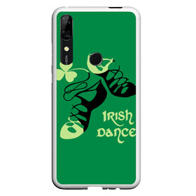 Чехол для Honor P Smart Z с принтом Ireland Irish dance в Курске, Силикон | Область печати: задняя сторона чехла, без боковых панелей | Тематика изображения на принте: background | black | clover | dance | green | ireland | irish | petal | soft shoes | зеленый | ирландия | ирландский | клевер | лепесток | мягкая | обувь | танец | фон | черная