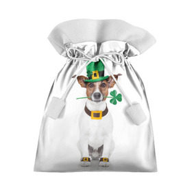 Подарочный 3D мешок с принтом Ирландия в Курске, 100% полиэстер | Размер: 29*39 см | animal | breed | clover | dog | folk | fun | funny | hat | hero | ireland | irish | saint patrick | герой | животное | ирландия | ирландский | клевер | народный | порода | прикол | святой патрик | собака | шляпа | шутка