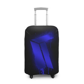 Чехол для чемодана 3D с принтом cs:go - Titan (Black collection) в Курске, 86% полиэфир, 14% спандекс | двустороннее нанесение принта, прорези для ручек и колес | 0x000000123 | cs | csgo | titan | кс | ксго | титан