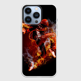 Чехол для iPhone 13 Pro с принтом Огненный танец в Курске,  |  | background | black | dance | dancer | energy | fire | flame | flying | male | мужчина | огненный | пламя | полет | танец | танцор | фон | черный | энергия