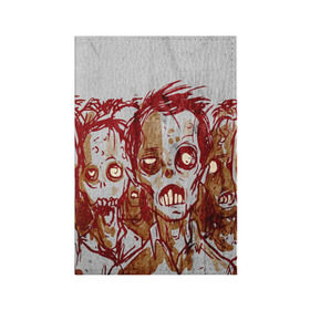 Обложка для паспорта матовая кожа с принтом The Walking Dead в Курске, натуральная матовая кожа | размер 19,3 х 13,7 см; прозрачные пластиковые крепления | the walking dead | апокалипсис | зомби | кровь | ходячие мертвецы
