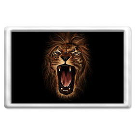 Магнит 45*70 с принтом Львиный рык в Курске, Пластик | Размер: 78*52 мм; Размер печати: 70*45 | Тематика изображения на принте: animal | beast | cat | feline | king | lion | meow | pussy | rage | roar | животное | зверь | король | кот | кошка | лев | львица | мяу | рык | хищник | царь | ярость
