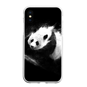 Чехол для iPhone XS Max матовый с принтом Молочная панда в Курске, Силикон | Область печати: задняя сторона чехла, без боковых панелей | animal | bear | beast | milk | nature | panda | животное | зверь | медведь | молоко | панда | природа