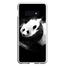 Чехол для Samsung S10E с принтом Молочная панда в Курске, Силикон | Область печати: задняя сторона чехла, без боковых панелей | animal | bear | beast | milk | nature | panda | животное | зверь | медведь | молоко | панда | природа