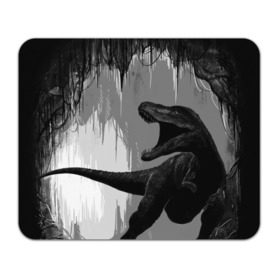 Коврик прямоугольный с принтом Пещера динозавра в Курске, натуральный каучук | размер 230 х 185 мм; запечатка лицевой стороны | animal | beast | dino | rage | roar | динозавр | животное | зверь | земля | пещера | рык | эра | ярость