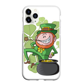 Чехол для iPhone 11 Pro матовый с принтом Ирландия в Курске, Силикон |  | clover | gold | green | irish | money | st. patrick | деньги | зелёный | золото | ирландская | клевер | лепрекон