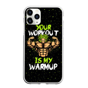 Чехол для iPhone 11 Pro Max матовый с принтом My Workout в Курске, Силикон |  | dragon ball | strong | workout | воркаут | драгон бол