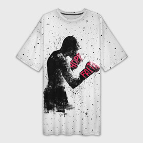 Платье-футболка 3D с принтом Hope Faith в Курске,  |  | boxing | combat | fight | fighter | kickboxing | muay thai | wrestling | боец | бой | бокс | боксер | драка | кикбоксинг | май тай