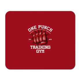 Коврик прямоугольный с принтом One Punch Gym в Курске, натуральный каучук | размер 230 х 185 мм; запечатка лицевой стороны | boxing | combat | fight | fighter | kickboxing | muay thai | wrestling | боец | бой | бокс | боксер | драка | кикбоксинг | май тай