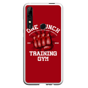 Чехол для Honor P Smart Z с принтом One Punch Gym в Курске, Силикон | Область печати: задняя сторона чехла, без боковых панелей | boxing | combat | fight | fighter | kickboxing | muay thai | wrestling | боец | бой | бокс | боксер | драка | кикбоксинг | май тай