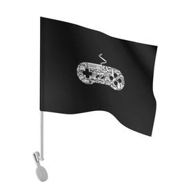 Флаг для автомобиля с принтом Gamer в Курске, 100% полиэстер | Размер: 30*21 см | gamer | jostik | pro