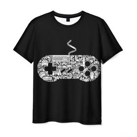 Мужская футболка 3D с принтом Gamer в Курске, 100% полиэфир | прямой крой, круглый вырез горловины, длина до линии бедер | gamer | jostik | pro