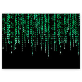 Поздравительная открытка с принтом Матрица в Курске, 100% бумага | плотность бумаги 280 г/м2, матовая, на обратной стороне линовка и место для марки
 | Тематика изображения на принте: background | black | green | matrix | movie | numbers | зеленые | матрица | фильм | фон | цифры | черный
