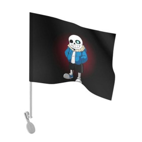 Флаг для автомобиля с принтом Sans в Курске, 100% полиэстер | Размер: 30*21 см | sans | санс