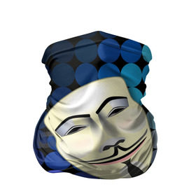 Бандана-труба 3D с принтом Анонимус в Курске, 100% полиэстер, ткань с особыми свойствами — Activecool | плотность 150‒180 г/м2; хорошо тянется, но сохраняет форму | anonymous | www | интернет | маска | свобода | хакер