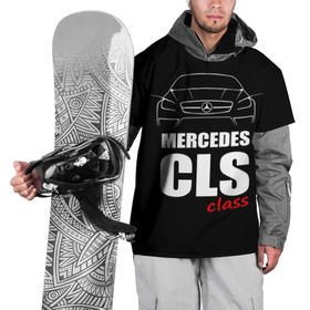 Накидка на куртку 3D с принтом Mercedes CLS Class в Курске, 100% полиэстер |  | mercedes benz | mercedes cls 63 amg | авто | автомобиль | машина | мерседес | тачка