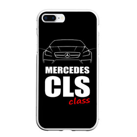 Чехол для iPhone 7Plus/8 Plus матовый с принтом Mercedes CLS Class в Курске, Силикон | Область печати: задняя сторона чехла, без боковых панелей | mercedes benz | mercedes cls 63 amg | авто | автомобиль | машина | мерседес | тачка