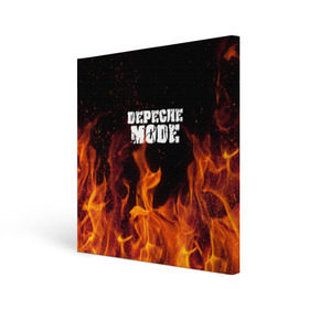 Холст квадратный с принтом Depeche Mode в Курске, 100% ПВХ |  | дипиш | мод | музыка | рок
