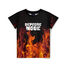 Детская футболка 3D с принтом Depeche Mode в Курске, 100% гипоаллергенный полиэфир | прямой крой, круглый вырез горловины, длина до линии бедер, чуть спущенное плечо, ткань немного тянется | дипиш | мод | музыка | рок