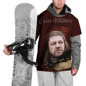 Накидка на куртку 3D с принтом Eddard Stark в Курске, 100% полиэстер |  | eddart | game of thrones | stark | игра престолов | нед | нэд | старк | эддард | эддарт