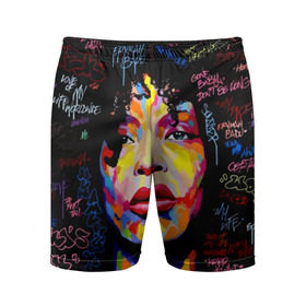 Мужские шорты 3D спортивные с принтом Ямайка, девушка в Курске,  |  | девушка | портрет | ямайка | яркий