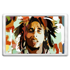 Магнит 45*70 с принтом Боб Марли в Курске, Пластик | Размер: 78*52 мм; Размер печати: 70*45 | bob marley | composer | guitarist | jamaica | jamaican musician | reggae | singer | музыкант | регги
