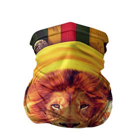 Бандана-труба 3D с принтом Ямайка лев в Курске, 100% полиэстер, ткань с особыми свойствами — Activecool | плотность 150‒180 г/м2; хорошо тянется, но сохраняет форму | jamaica | lion