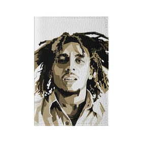 Обложка для паспорта матовая кожа с принтом Ямайка, Боб Марли в Курске, натуральная матовая кожа | размер 19,3 х 13,7 см; прозрачные пластиковые крепления | Тематика изображения на принте: bob marley | reggae