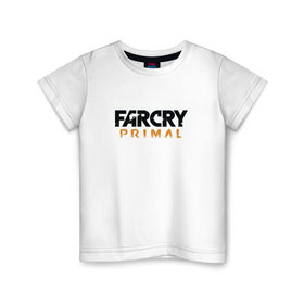Детская футболка хлопок с принтом Far Cry Primal 1 в Курске, 100% хлопок | круглый вырез горловины, полуприлегающий силуэт, длина до линии бедер | 