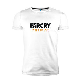 Мужская футболка премиум с принтом Far Cry Primal 1 в Курске, 92% хлопок, 8% лайкра | приталенный силуэт, круглый вырез ворота, длина до линии бедра, короткий рукав | 