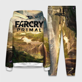 Женский костюм 3D (с толстовкой) с принтом Far Cry Primal 8 в Курске,  |  | far cry | far cry primal | компьютерные игры | первобытные | фар край праймал | фаркрай