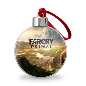 Ёлочный шар с принтом Far Cry Primal 8 в Курске, Пластик | Диаметр: 77 мм | Тематика изображения на принте: far cry | far cry primal | компьютерные игры | первобытные | фар край праймал | фаркрай