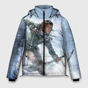 Мужская зимняя куртка 3D с принтом Rise of the Tomb Raider 3 в Курске, верх — 100% полиэстер; подкладка — 100% полиэстер; утеплитель — 100% полиэстер | длина ниже бедра, свободный силуэт Оверсайз. Есть воротник-стойка, отстегивающийся капюшон и ветрозащитная планка. 

Боковые карманы с листочкой на кнопках и внутренний карман на молнии. | Тематика изображения на принте: rise of the tomb raider | tomb raider | восхождение расхитительницы гробниц | расхитительница гробниц