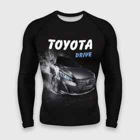 Мужской рашгард 3D с принтом Toyota Drive в Курске,  |  | crown | toyota | авто | автомобиль | краун | машина | тачка | тойота