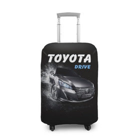 Чехол для чемодана 3D с принтом Toyota Drive в Курске, 86% полиэфир, 14% спандекс | двустороннее нанесение принта, прорези для ручек и колес | crown | toyota | авто | автомобиль | краун | машина | тачка | тойота