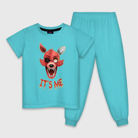 Детская пижама хлопок с принтом Foxy в Курске, 100% хлопок |  брюки и футболка прямого кроя, без карманов, на брюках мягкая резинка на поясе и по низу штанин
 | Тематика изображения на принте: five nights at freddys | foxy