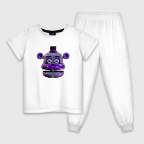 Детская пижама хлопок с принтом Funtime Freddy в Курске, 100% хлопок |  брюки и футболка прямого кроя, без карманов, на брюках мягкая резинка на поясе и по низу штанин
 | 