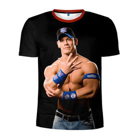 Мужская футболка 3D спортивная с принтом Джон Сина 4 в Курске, 100% полиэстер с улучшенными характеристиками | приталенный силуэт, круглая горловина, широкие плечи, сужается к линии бедра | john cena | wwe | джон сина | рестлер | рестлинг