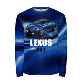 Мужской лонгслив 3D с принтом Lexus GS F в Курске, 100% полиэстер | длинные рукава, круглый вырез горловины, полуприлегающий силуэт | gs f | lexus | авто | автомобиль | лексус | машина | спорткар | тачка
