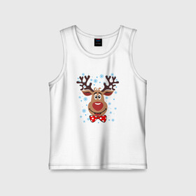 Детская майка хлопок с принтом Олень. Рождество. Новый год. в Курске,  |  | christmas | deer | love | vintage | winter | зима | любовь | новый год | олень | рождество | снег