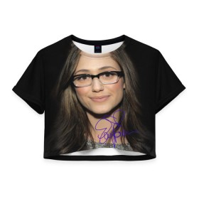 Женская футболка 3D укороченная с принтом Бесстыжие в Курске, 100% полиэстер | круглая горловина, длина футболки до линии талии, рукава с отворотами | 