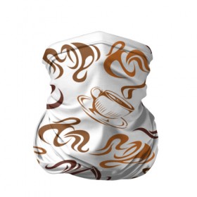 Бандана-труба 3D с принтом Кофейник в Курске, 100% полиэстер, ткань с особыми свойствами — Activecool | плотность 150‒180 г/м2; хорошо тянется, но сохраняет форму | chocolate | coffee | sweet | бобы | зерна | кофе | напиток | пенка | сладкое | чашки | шоколад