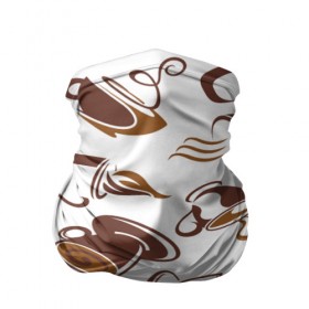 Бандана-труба 3D с принтом Sweet coffe в Курске, 100% полиэстер, ткань с особыми свойствами — Activecool | плотность 150‒180 г/м2; хорошо тянется, но сохраняет форму | 