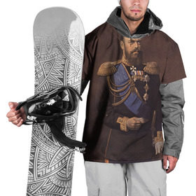 Накидка на куртку 3D с принтом Александр III Миротворец в Курске, 100% полиэстер |  | имерский царь