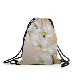 Рюкзак-мешок 3D с принтом Orhid в Курске, 100% полиэстер | плотность ткани — 200 г/м2, размер — 35 х 45 см; лямки — толстые шнурки, застежка на шнуровке, без карманов и подкладки | Тематика изображения на принте: девушки | красота | орхидея | прелесть | цветы