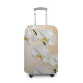 Чехол для чемодана 3D с принтом Orhid в Курске, 86% полиэфир, 14% спандекс | двустороннее нанесение принта, прорези для ручек и колес | девушки | красота | орхидея | прелесть | цветы