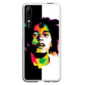 Чехол для Honor P Smart Z с принтом Bob Marley в Курске, Силикон | Область печати: задняя сторона чехла, без боковых панелей | Тематика изображения на принте: боб марли | поп арт